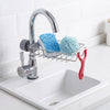 5 in 1 Great Bundle - Complete Sink Setup ( Faucet Rack + Mini Mop + Soap Brush + Sink Splash Guard 16inch Doule suction + Faucet Shower Tap clip )
